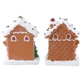 thumbnail image 6 of Northlight Gingerbread Houses with Gingerbread Boy and Girl Christmas Decoration - 5" - Set of 2, 6 of 6