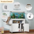 thumbnail image 4 of White 40-50 Gallon Aquarium Stand with Cat Litter Box Enclosure, 4 of 9