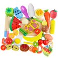 thumbnail image 3 of Juego de 35 Piezas Sunnimix Juguetes de Cocina de Madera Cortar Frutas Verduras, 3 of 8