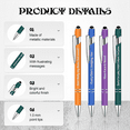 thumbnail image 2 of 10PCS Office Pens Funny Pens Negative Quotes Ballpoint Pens Macaron Touch Stylus Pens for Office, 2 of 7