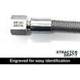 thumbnail image 4 of FJIC High Pressure Hydraulic Hose, Braided Stainless Steel SS316, Lining, 3 Feet Length, 4 of 5