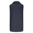 thumbnail image 5 of DHFJKG Womens Fuzzy Longline Vest Coat Mediun Length Sleeveless Turndown Collar Button Down Loose Fit Jacket Casual Commute Fall Winter Cozy Outerwear, 5 of 5