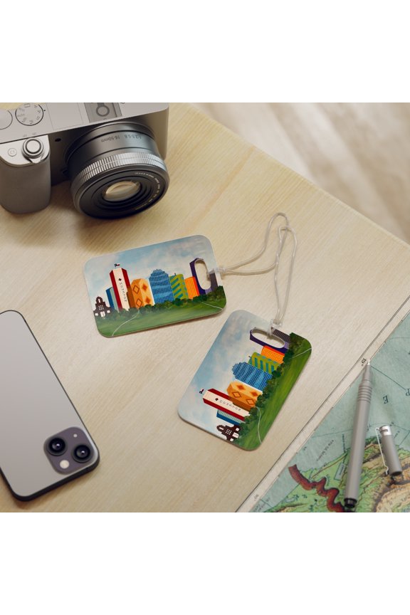 Houston Views Luggage Tags