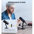 MAONO PD100 XLR Podcast Microphone, Cardioid Studio Dynamic Metal Desk ...