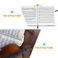 thumbnail image 4 of Shisuyan Support de Partitions en Forme de m 1Ensemble Support de Pages en Métal pour Lire des Partitions Musicales, 4 of 9