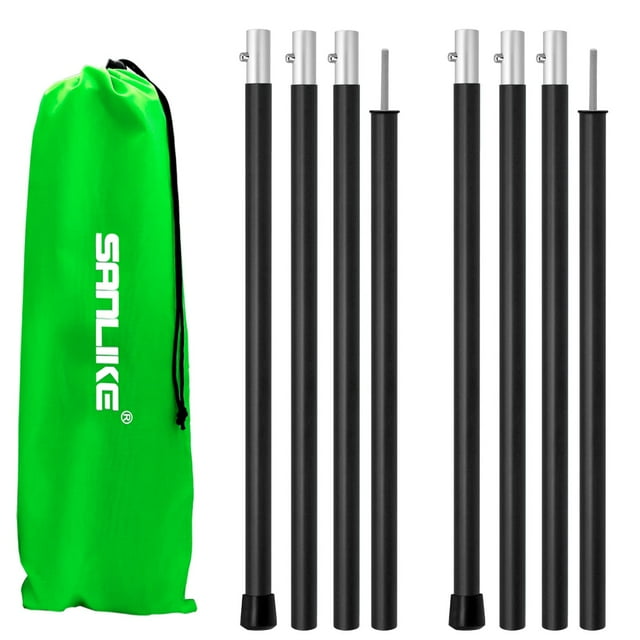 Barras de carpa de aluminio SAN LIKE para acampar con lona, 1,67 libras, 60 pulgadas