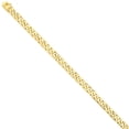 thumbnail image 1 of 14k 6.8mm Hand-polished Flat Beveled Curb Link Bracelet in 14k Yellow Gold, 1 of 2