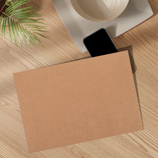 OULII 50Pcs Khaki Cardboard Sheets Durable Kraft Paper Chipboard for Home Craft Projects and Organization