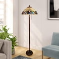 thumbnail image 3 of CHLOE Lighting SERENITY Victorian Tiffany-Style Dark Bronze 2 Light Floor Lamp 18" Wide, 3 of 4