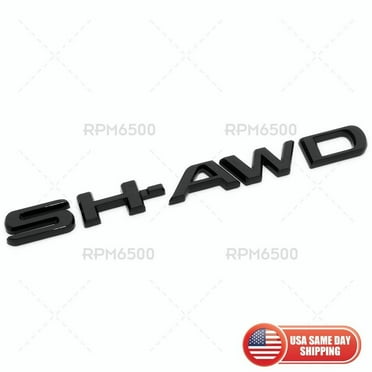 17-22 Acura SH-AWD Tailgate Trunk Lid Badge Logo Emblem Nameplate Gloss Black