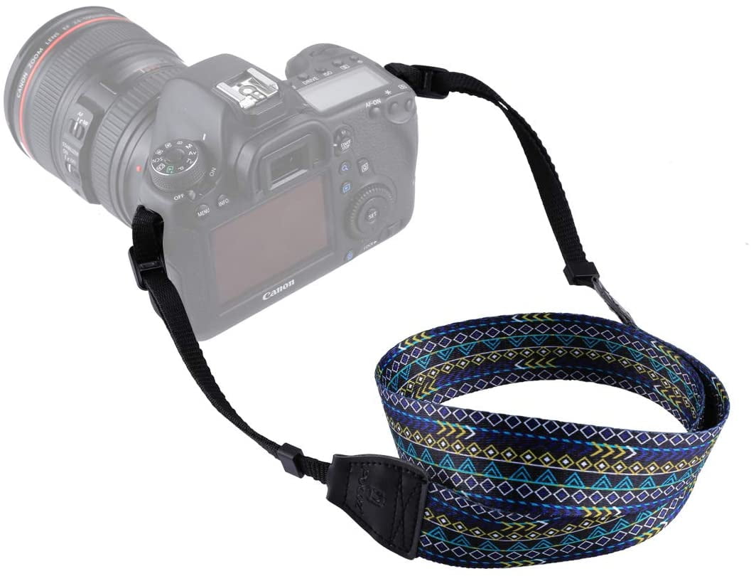 Color : Color3 HUIFANGBU JHY Retro Ethnic Style Multi-Color Series Shoulder Neck Strap Camera Strap for SLR/DSLR Cameras 