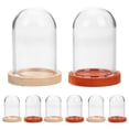 thumbnail image 3 of Miangastore 10 Pcs Petit Vitrine en Verre Transparent avec Base, 3 of 8