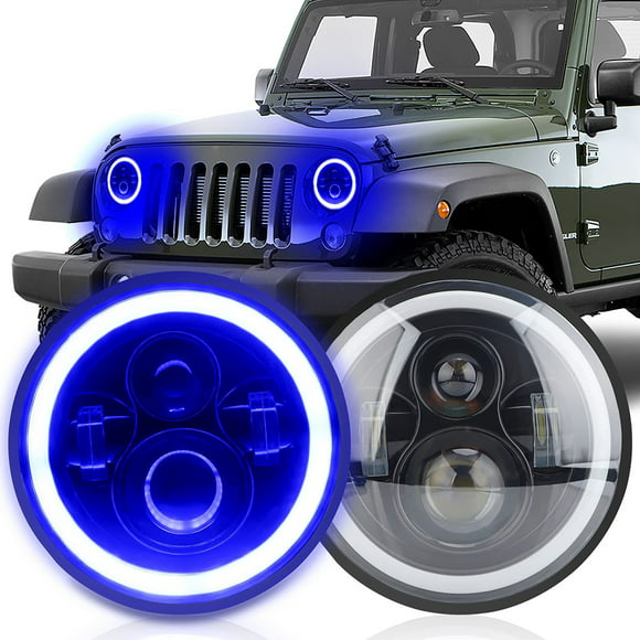 Jeep Blue Halo Headlights
