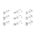 thumbnail image 3 of ZS&nbsp;11Pcs/Set Red Beads Nose&nbsp;Chain&nbsp;Piercing&nbsp;Across&nbsp;Nose&nbsp;Stud Cubic Zirconia L Shape Nose&nbsp;Rings, 3 of 5
