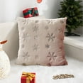 thumbnail image 5 of Christmas Decoration Pillow Cover Cushion Cover Soft Fluffy Pillowcases Boho Pillow Covers Winter Holiday Cushion Cases for Sofa Couch Bedroom Living Room Farmhouse indoor Pillow Case, 5 of 7