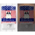 thumbnail image 2 of Caroline's Treasures BB3006CNL PatrioticFrench Bulldog Piebald Ceramic Night Light, 6x4x3", multicolor, 2 of 2