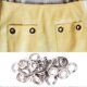 thumbnail image 3 of 100 Pcs Brass Cloth DIY Tool Knitting Accessory Anti Rust Leather Craft Eyelet(Silver 5mm), 3 of 3
