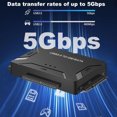 thumbnail image 5 of OUSITAID Adaptateur USB 3.0 vers SATA/IDE Lecteur de Disque Dur Externe Convertisseur de Récupération Ultra Compatible avec Disques HDD/SSD DVD Optiques 2.5/3.5 Po Transfert de Données, 5 of 5