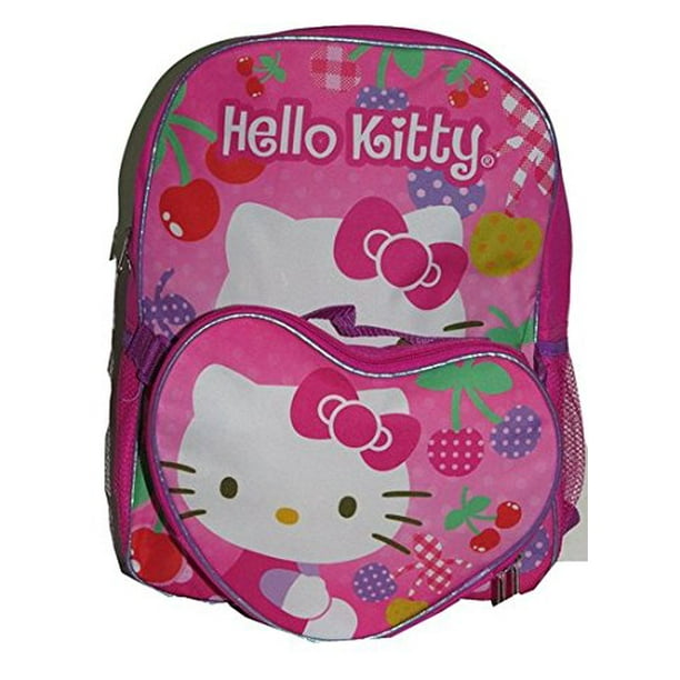 Hello Kitty Backpack Hello Kitty Cherry Pink w/Lunch Bag 16