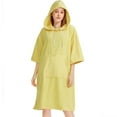 thumbnail image 5 of EQWLJWE Changing Robe,Quick Dry Towel Solid Color Hoodie Absorbent Terry Surf Poncho with Pocket for Beach Swimming Surfing Gift Yellow, 5 of 5