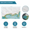 thumbnail image 6 of Turquoise Gold Marble Placemats Set of 8, Modern Abstract Marble Crack Texture Placemats for Dining Table, Place Mats for Kitchen Tabletop, Waterproof Wipeable Dining Table Mats Set, 6 of 9