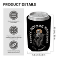 thumbnail image 3 of Evil Coffee Soft Can Cooler - Practice Safe Sets Drink Sleeve, Moto Can Cooler & Can Covers for Action Sport Coffee Enthusiasts, Pop Culture Skeleton Drink Cooler for Motocross Riders, 3 of 12