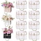 thumbnail image 1 of Zhuge Caja de regalo de papel con flores, 8 unidades, bolsas para ramos, caja de flores con asa, cajas de flores para el día de San Valentín, bolsas para envolver regalos (blanco), 1 of 5