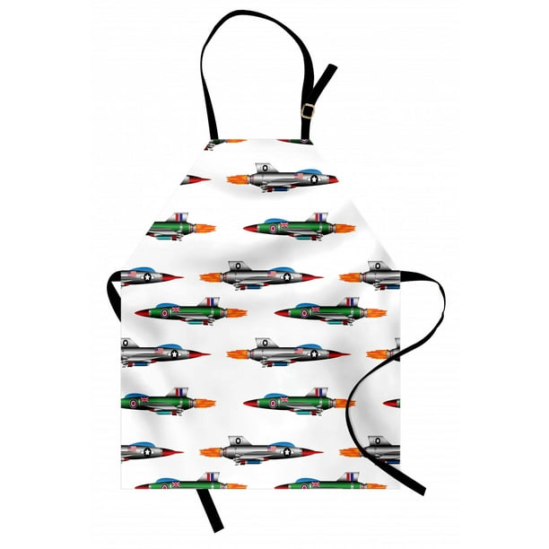 Airplane Apron Collection of JetPlanes Aviation Attack Modern