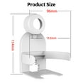 thumbnail image 3 of Support Mural pour Routeur ABS pour Google Wifi Mesh 2020 - Installation Sans Perçage, Conception de Gestion des Câbles, Gain de Place, Résistant aux Rayures - Comprend des Vis de Montage et un Manuel (Blanc, Non Compatible avec le Routeur), 3 of 7