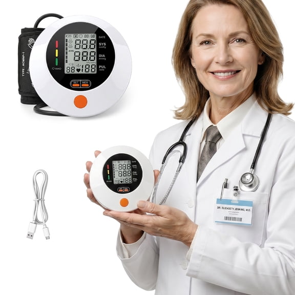 VROVIRE Upper Arm Blood Pressure Monitor, Automatic Digital BP Machine with Voice, 2 Users 99 Memory, Large LCD, 22-32cm Cuff