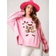 thumbnail image 2 of Sudadera con capucha y parches de purpurina, camiseta vintage, ropa de calle de manga larga ajustada estilo Harajuku, ropa de mujer, camiseta navideña, otoño e invierno 2024, 2 of 5