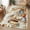 gray, variant on Entryway Rug Indoor Outdoor 31.5"x47.2", Retro Fall Wheat Absorbent Non Slip Floor Mat, Thanksgiving Pumpkin Leaves Wood Grain Low-Profile Welcome Mats for Front Door Patio Mudroom Garage Entrance