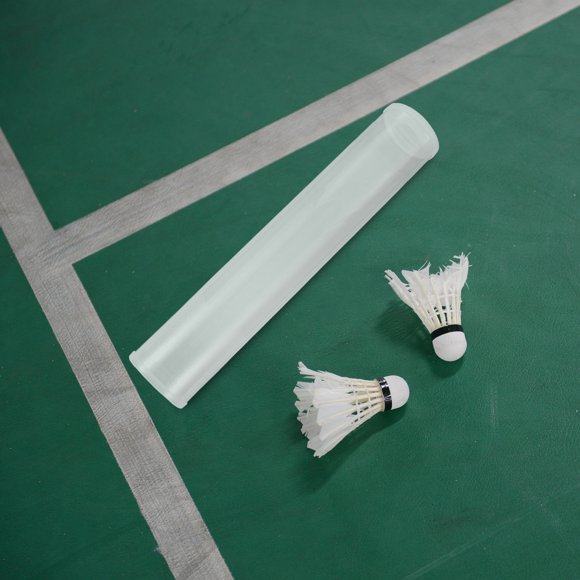 OUNONA Portable Training Equipment Storage Box Clear Badminton Shuttlecock Holder for Indoor Use