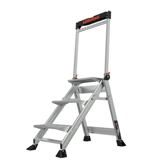 Little Giant Jumbo Step, Model 3 step, 375 lbs capacity rated, aluminum stepstool