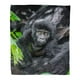 NUDECOR Jeter Couverture Chaude Impression Confortable Flanelle Portrait de la Montagne Bébé Gorille Uganda Bwindi Impénétrable Forêt Confortable Doux pour Canapé Lit et Canapé 50x60 Pouces – image 1 sur 1