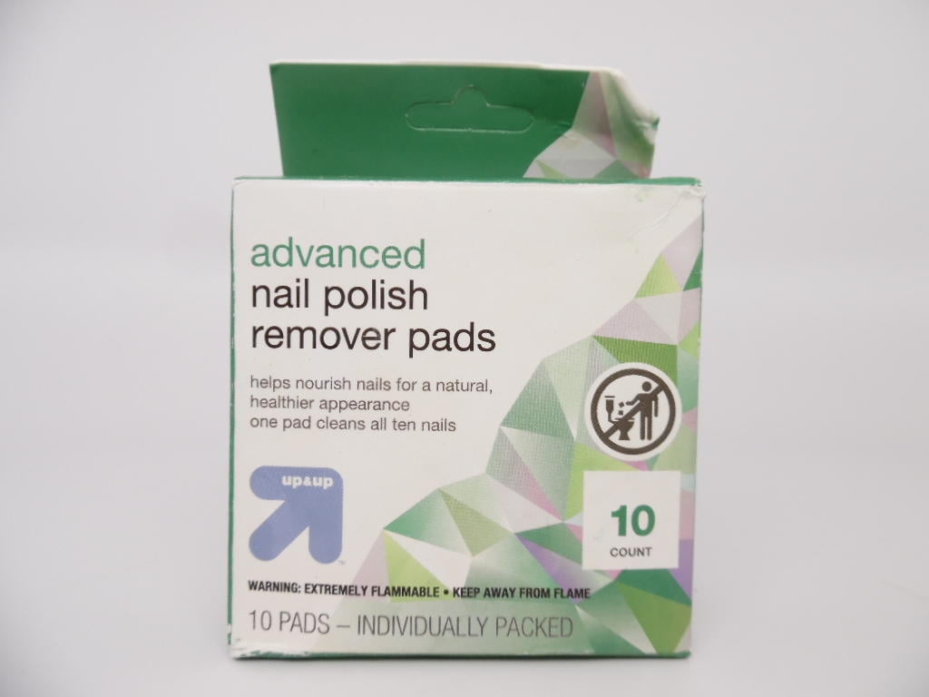 Up&Up Advanced Nail Polish Remover Pads 10 Count Individually