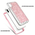 thumbnail image 4 of For iPhone Xs Max Case, with Built-in Screen Protector, Nagebee Full-Body Protective Rugged Bumper Cover, Shockproof Durable Case (Pink Glitter), 4 of 5