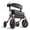 Gold, variant on Helavo All Terrain Rollator Walker, 12" Pneumatic Tires, Foldable, 300 lb Capacity