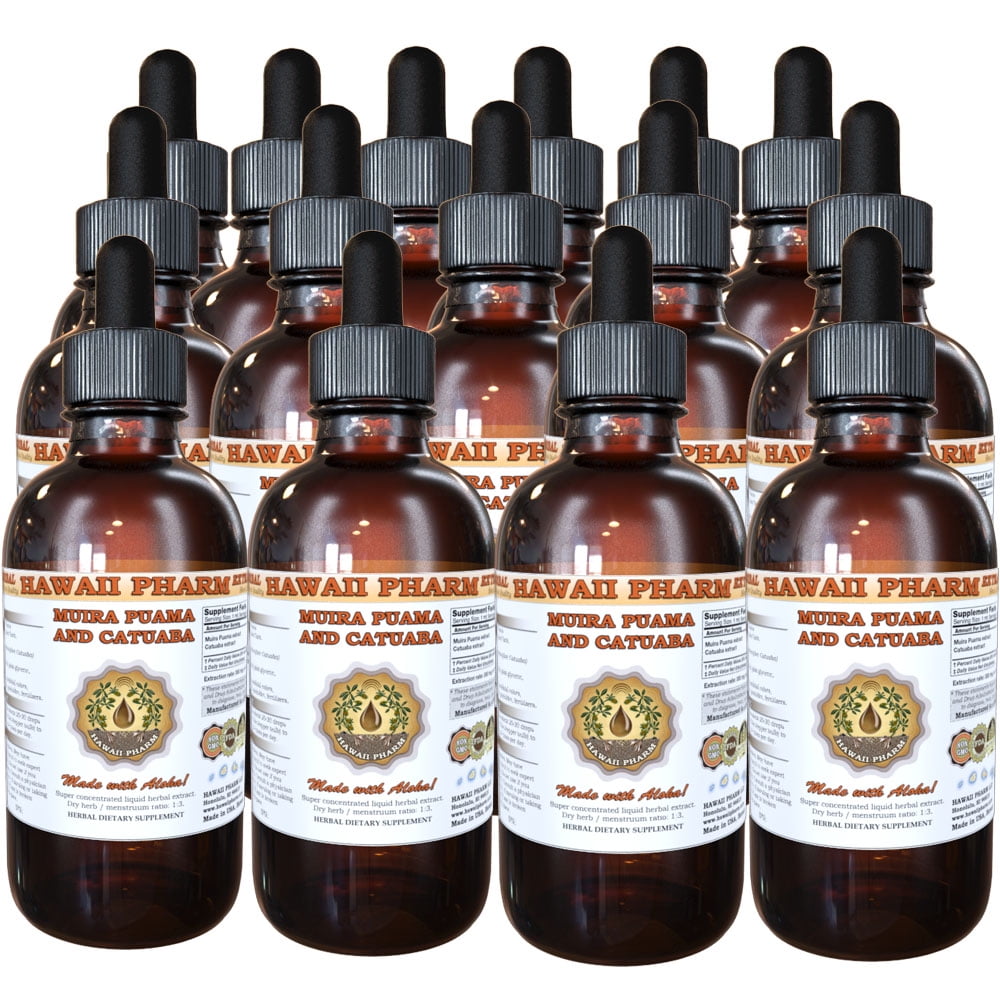 Muira Puama and Catuaba Tincture, Wild Harvested Muira Puama and