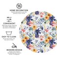 thumbnail image 3 of Easygdp Lilies Flowers or Leather Coasters Set of 4 Coaster, Non-Slip, Heat Resistant for Home, Office, Kitchen (Round,Square,Octagon,Hexagon)-Round Shape, 3 of 6