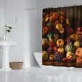 thumbnail image 2 of Fall Harvest Fruit Pumpkin Shower Curtains,Reusable Bath Curtain with Hooks Friendly Polyester Fabric Bathroom Curtains for Thanksgiving Day Fall Party Home Decor, 2 of 5