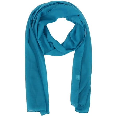 Women's Classic Solid Colored Lightweight Scarf, Royal Blue