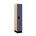 thumbnail image 2 of Salsbury Industries Single Tier Designer Wood Locker, Blue, 5' 1" x 18", 2 of 4