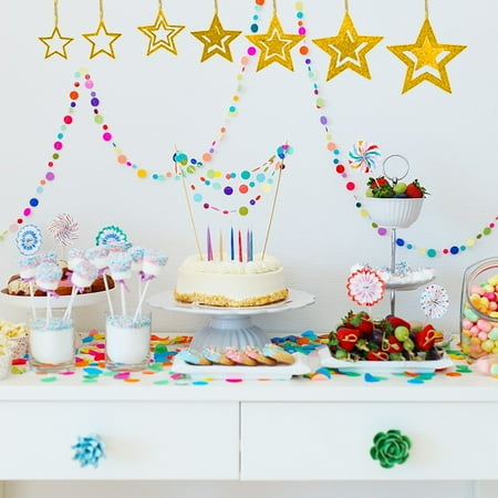 

Pendants Decor 7Pc Creative Exquisite Paper Stars Wall Hangingpendant Party
