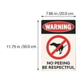thumbnail image 4 of 2pcs Iron Pet Dog No Toilet Warning Sign Vintage No Peeing Warning Sign, 4 of 7