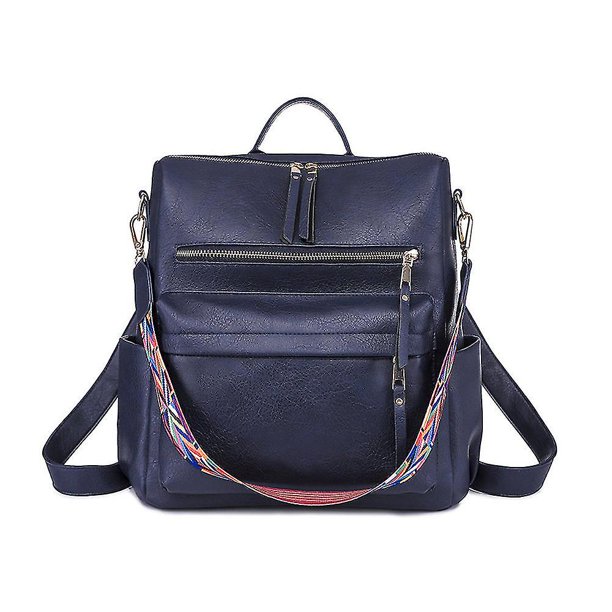 Women Leather Backpack High Capacity School Bags Women Travel Backpacks