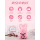 thumbnail image 4 of Roses Bunny Día De San Valentín Flor Eterna Conejo Boda Romántica Ceremonia De Compromiso Fiesta Decoración Regalos De Navidad Muyoka Hogar, 4 of 7