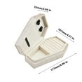 thumbnail image 3 of Gothic Velvet Coffin Jewelry Box - Portable Necklace & Ring Storage Organizer with Velvet Lining for Travel & Home Use, Elegant Gift Packaging, 3 of 6