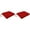 Z6 Canvas Logo Red, variant on Jordan Manufacturing Sunbrella 17" x 19" Canvas Logo Red Solid Rectangular Outdoor Chair Pad Seat Cushion with Ties (2 Pack)