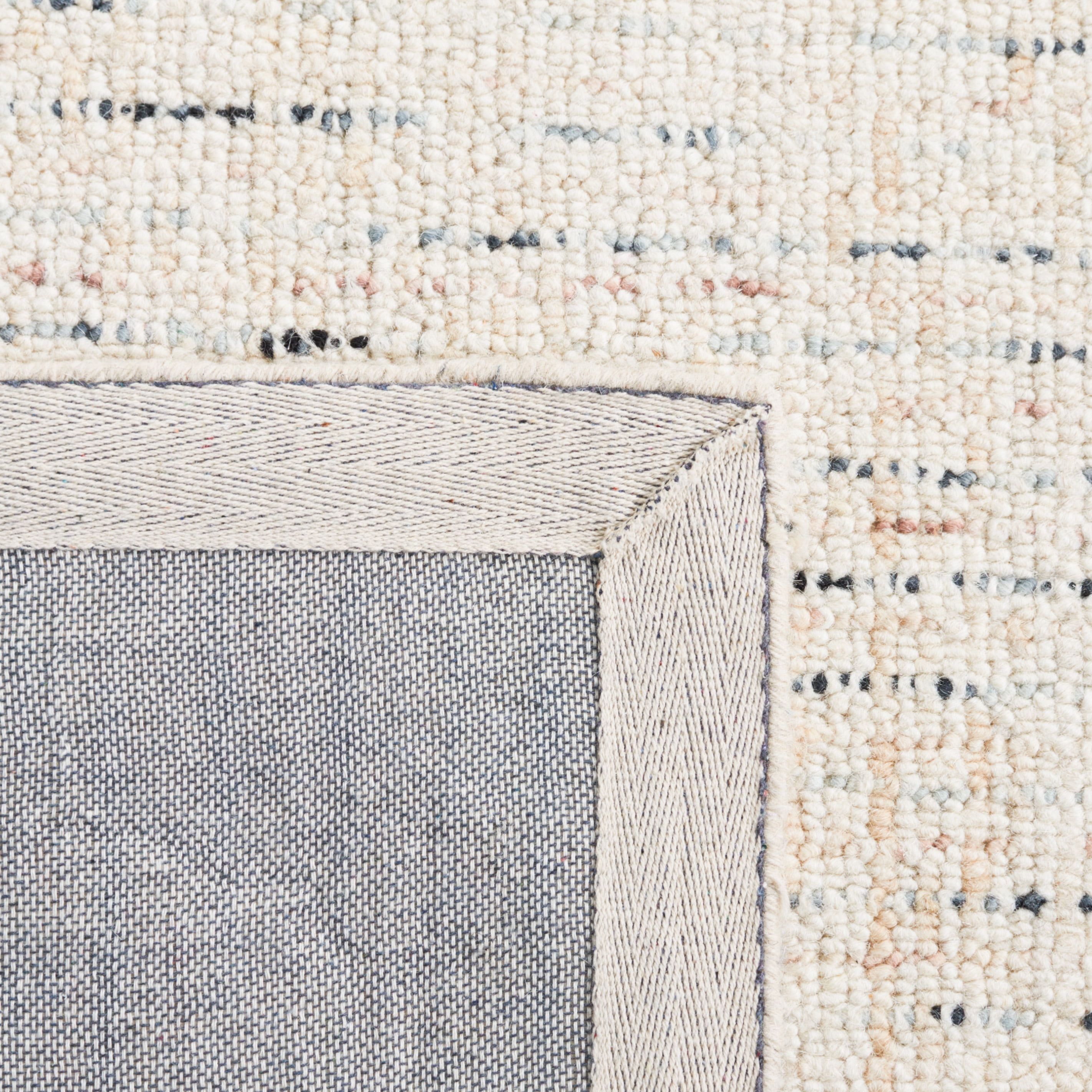 Safavieh Abstract Delia Distressed Wool Area Rug, Ivory/Blue, 2'3" x 4'